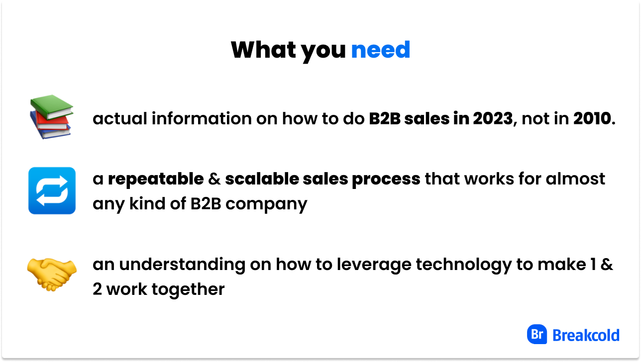 What you need to succeed in Sales Prospecting & Social Selling | Breakcold