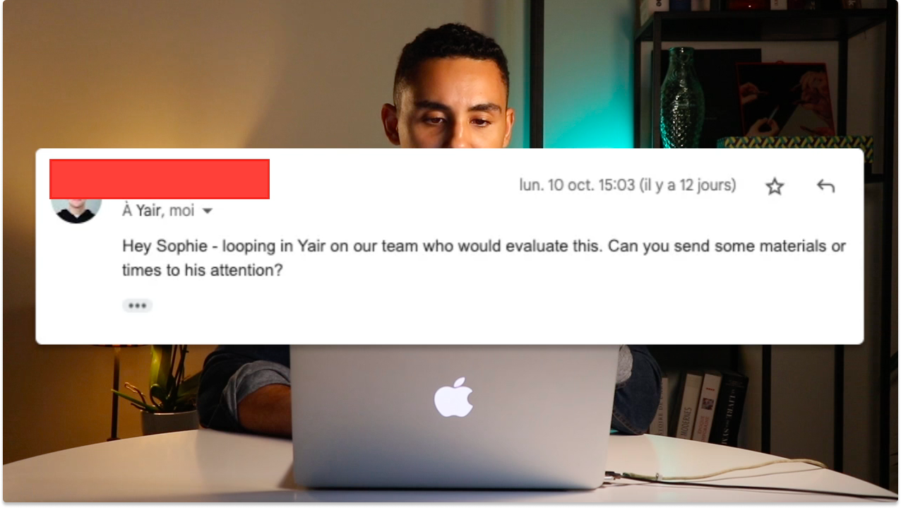 Example of a cold email reply | Breakcold